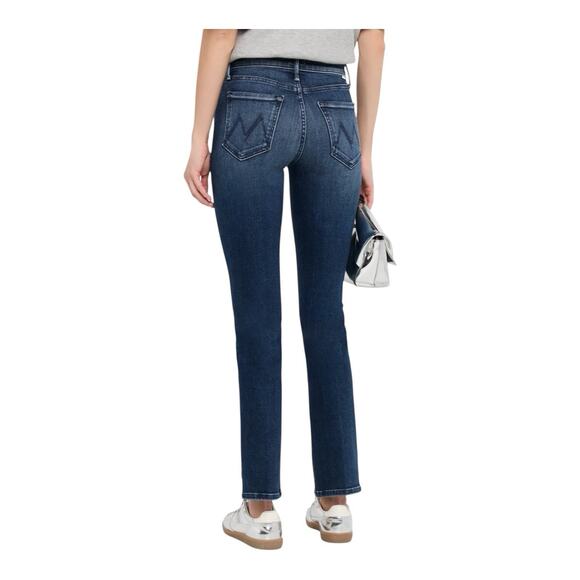 Mother Jeans Rascal Skimp Dark Denim Straight Leg Stretch Jeans NWT Size 26 - Picture 3 of 12